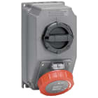 Legrand - Coffret monoprise Hypra IP66/67-55 - 1x3P+N+T 32A 380V~ à 415V~ + 1 interrupteur