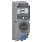 Legrand - Coffret monoprise Hypra IP44 - prise 2P+T 16A 200-250V~ + interrupteur + disj.