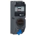 Legrand - Coffret monoprise Hypra IP44 - prise 2P+T 32A 200-250V~ + interrupteur + disj.