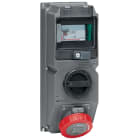 Legrand - Coffret monoprise Hypra IP66/67-55 -prise 3P+T 32A 380-415V~ + inter + disj diff