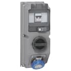 Legrand - Coffret monoprise Hypra IP66/67-55 -prise 2P+T 16A 200-250V~ + inter + disj.