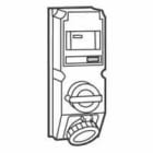 Legrand - Coffret monoprise Hypra IP66/67-55 -prise 3P+N+T 63A 380-415V~ + inter + disj.