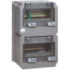 Legrand - Coffret à composer Hypra avec rail 2x9modules - doubles fenêtres 370x230x181mm