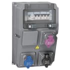 Legrand - Coffret multiprise Hypra IP44 - 3 prises + disj. + inter diff + transformateur