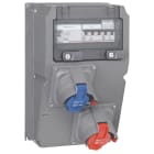 Legrand - Coffret multiprise Hypra IP44 - prise 2P+T + prise 3P+T + disj. + inter diff