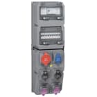 Legrand - Coffret multiprise Hypra IP44 -6 prises : prise 32A 3P+N+T + disj. + inter diff