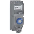 Legrand - Coffret multiprise Hypra IP66/67-55 - 2 prises 200V~ à 250V~ + disjoncteur diff