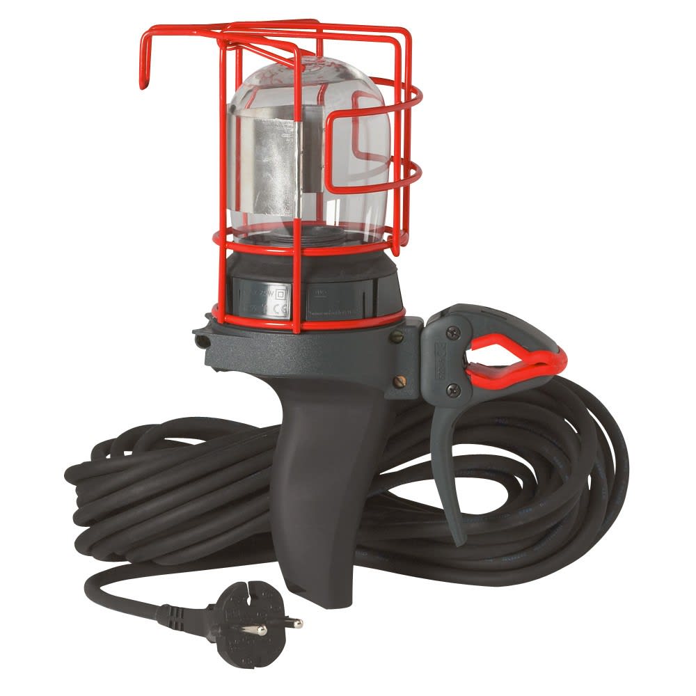 Legrand - Baladeuse chantier 230V - 75 W incandescent - fiche 2P -avec pince -cordon 10 m