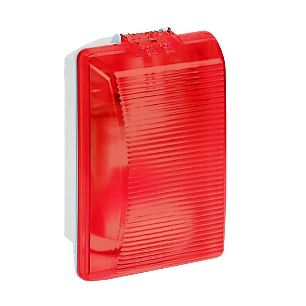 Legrand - Hublot rectangulaire étanche Plexo avec diffuseur rouge pour lampe E27