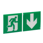 Legrand - Jeu de 2 étiquettes d'évacuation amovibles et recyclable BAES d'évacuation ECO