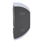 Legrand - Enjoliveur simple Céliane marquage ON et OFF montage droite - graphite