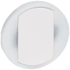 Legrand - Enjoliveur large Céliane interrupteur, va-et-vient ou poussoir lumineux - Blanc