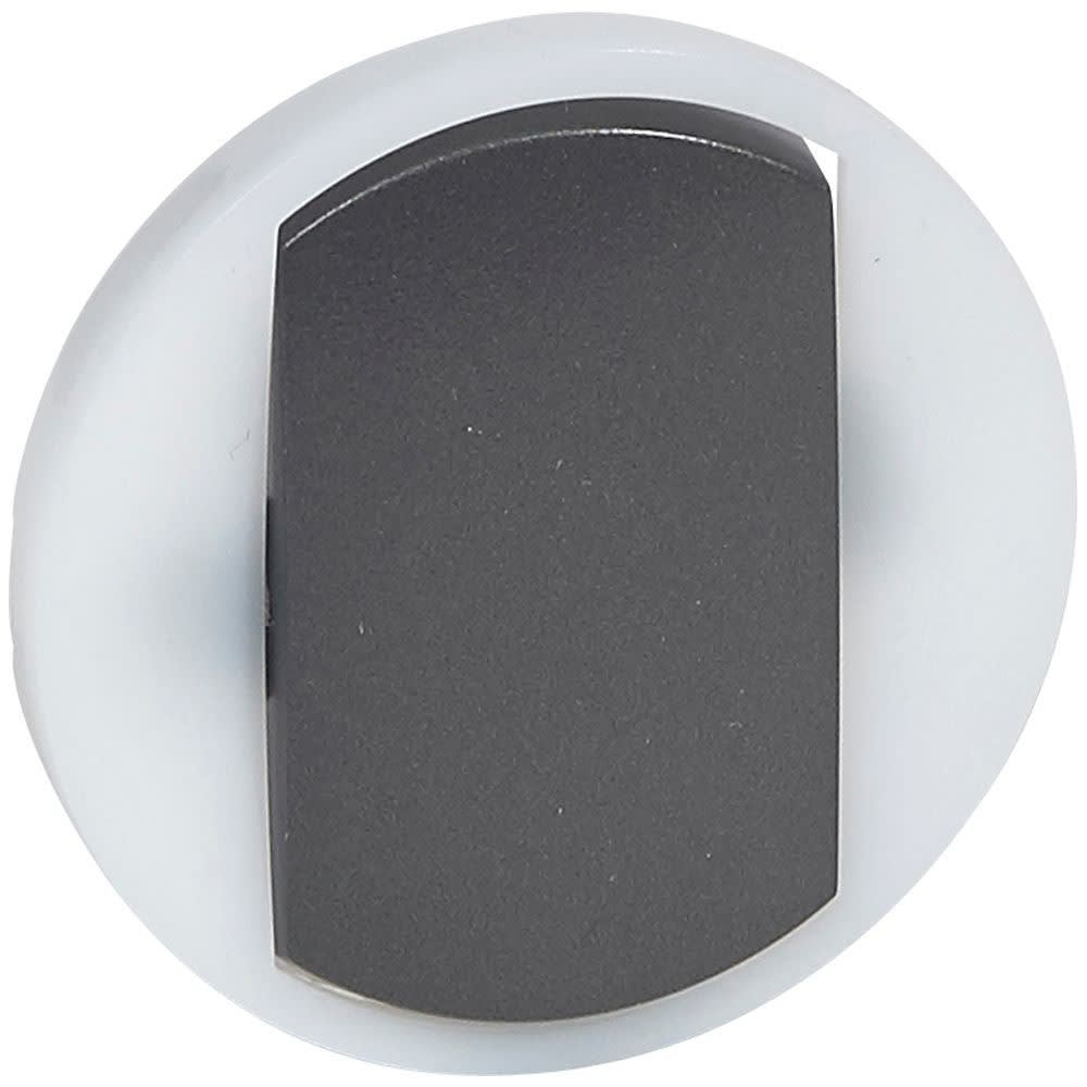 Legrand - Enjoliveur large Céliane pour interrupteur/va-et-vient/poussoir lum - graphite