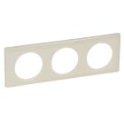 Legrand - Plaque Céliane Laqué 3 postes - finition Ivoire