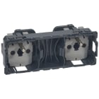 Legrand - Prise de courant double 2P+T précâblée standard français Céliane