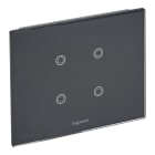 Legrand - Commande filaire tactile BUS KNX Céliane avec 4 touches - verre Piano