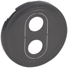 Legrand - Enjoliveur Céliane pour prise banana simple - finition graphite