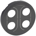 Legrand - Enjoliveur Céliane pour prise banana double - finition graphite