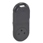 Legrand - Enjoliveur Céliane prise 2P+T Surface et chargeur USB semi encastré -graphite