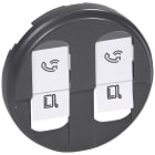 Legrand - Enjoliveur Céliane pour prise double RJ45 - finition graphite