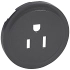 Legrand - Enjoliveur Céliane pour prise de courant 2P+T standard US - graphite