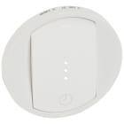 Legrand - Enjoliveur Céliane interrupteur temporisé/interrupteur et ventilation - Blanc
