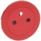 Legrand - Enjoliveur Céliane pour prise de courant 2P+T Surface rouge pour repérage