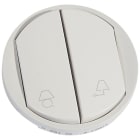 Legrand - Enjoliveur Céliane pour commande de lampes d'entrée ou bureau pour hôtel - Blanc