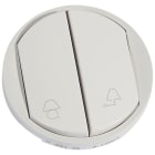 Legrand - Enjoliveur Céliane pour commande de lampes d'entrée ou bureau pour hôtel - Blanc