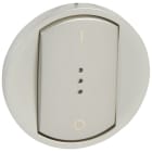 Legrand - Enjoliveur doigt large Céliane pour interrupteur bipolaire à voyant - titane