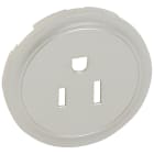 Legrand - Enjoliveur Céliane pour prise de courant 2P+T standard US - titane