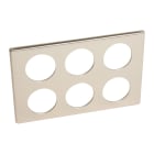 Legrand - Plaque Céliane Métal 2x3 postes - finition Copper