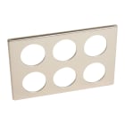 Legrand - Plaque Céliane Métal 2x3 postes - finition Copper