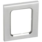Legrand - Plaque de finition à clipser Céliane Matières pour 3,5pouces - Inox brossé
