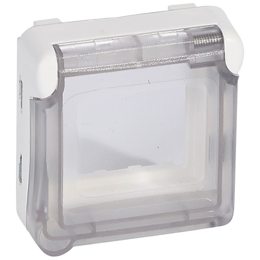 Legrand - Adaptateur opaque Plexo composable blanc antimicrobien pour fonction Mosaic