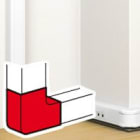 Legrand - Angle plat 90° goulotte à clippage direct Mosaic 50x130mm -blanc antimicrobien