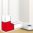 Legrand - Angle plat 90° pour goulotte à clippage direct Mosaic 50x145mm - blanc