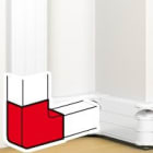 Legrand - Angle plat 90° pour goulotte à clippage direct Mosaic 50x180mm - blanc