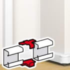 Legrand - Eclisse de jonction pour goulottes Mosaic 50x80/130/180 - blanc antimicrobien