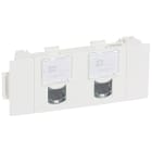 Legrand - Double prise RJ45 cat5e FTP pour goulotte clippage direct Mosaic 3 mod - blanc