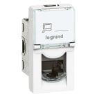 Legrand - Prise RJ45 catégorie 6A STP blindage métal Mosaic 1 module - blanc antimicrobien