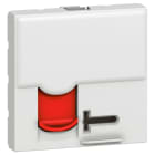 Legrand - Prise RJ45 catégorie 6 STP blindée à accès contrôlé Mosaic 2 modules - blanc