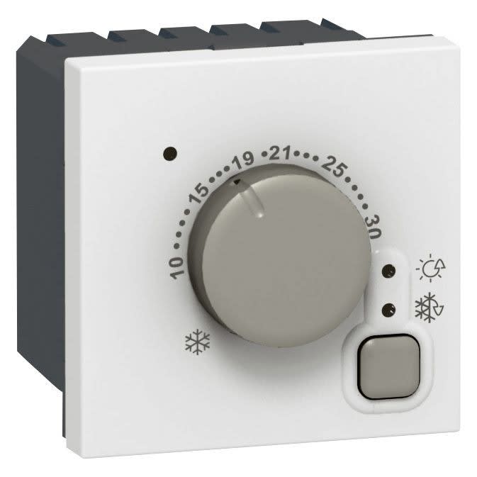 Legrand - Thermostat d'ambiance électronique Mosaic - 2 modules - blanc