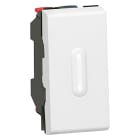 Legrand - Interrupteur ou va-et-vient à voyant 20AX 250V~ Mosaic 1 module - blanc