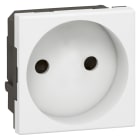 Legrand - Prise de courant 2P Mosaic 2 modules avec connexion bornes automatiques - blanc