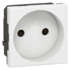 Legrand - Prise de courant 2P Mosaic 2 modules avec connexion bornes automatiques - blanc