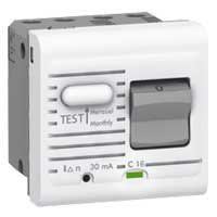 Legrand - Disjoncteur différentiel Uni+Neutre 230V~ 16A 10mA Mosaic 2 modules - blanc