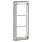 Legrand - Plaque 3 postes - Soliroc - IK10- antivandale
