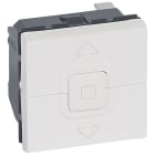 Legrand - Interrupteur de volets roulants 500W maximum Mosaic 2modules blanc antimicrobien