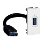 Legrand - Prise USB 2.0 femelle préconnectorisée Mosaic 1 module - blanc